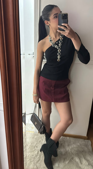 Shorts-Saia Essential Alfaiataria Reto